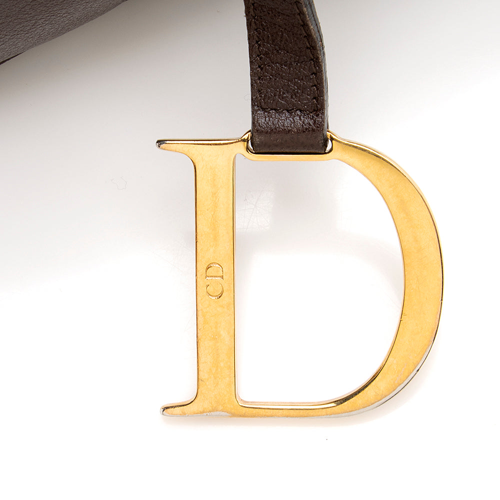 Dior Vintage Leather Saddle Bag (SHF-19036)