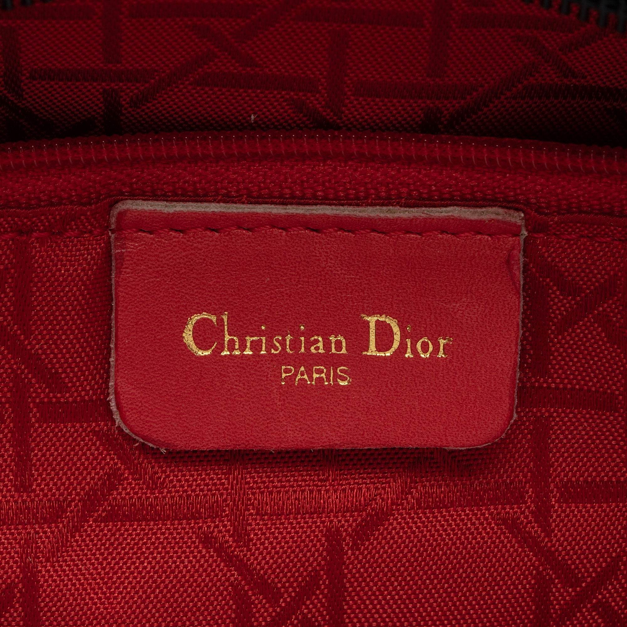 Dior Vintage Nylon Lady Dior Large Tote (SHF-1LRGGk)