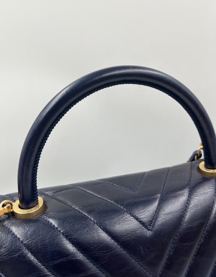 Chanel Chevron Quilted Coco Bag