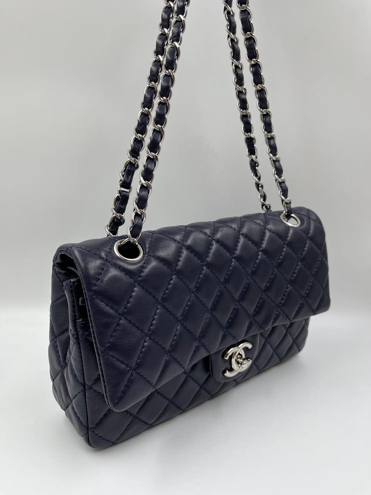 Blue Chanel Classic Double Flap Bag