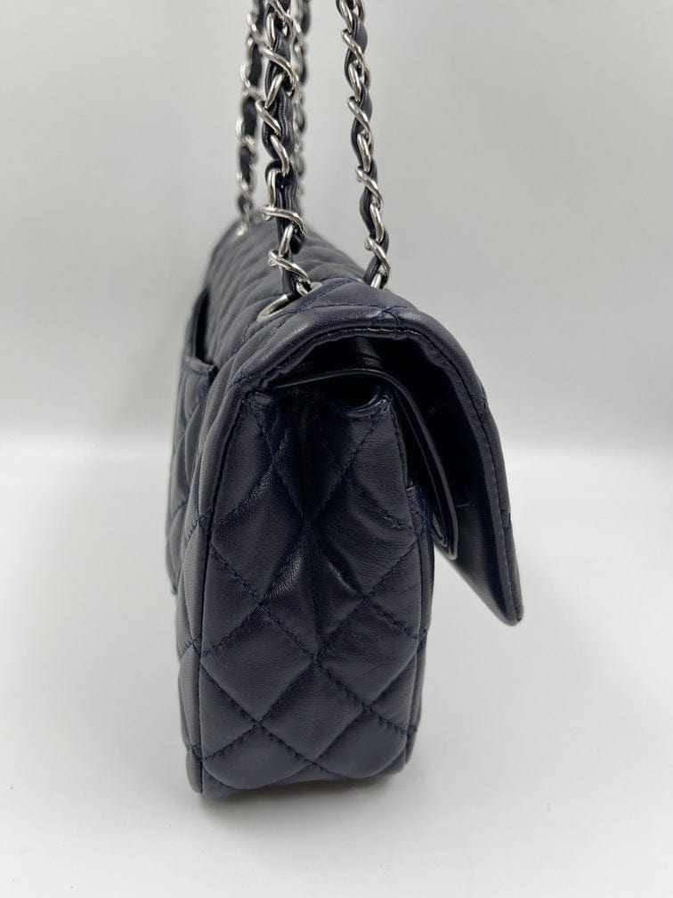 Blue Chanel Classic Double Flap Bag