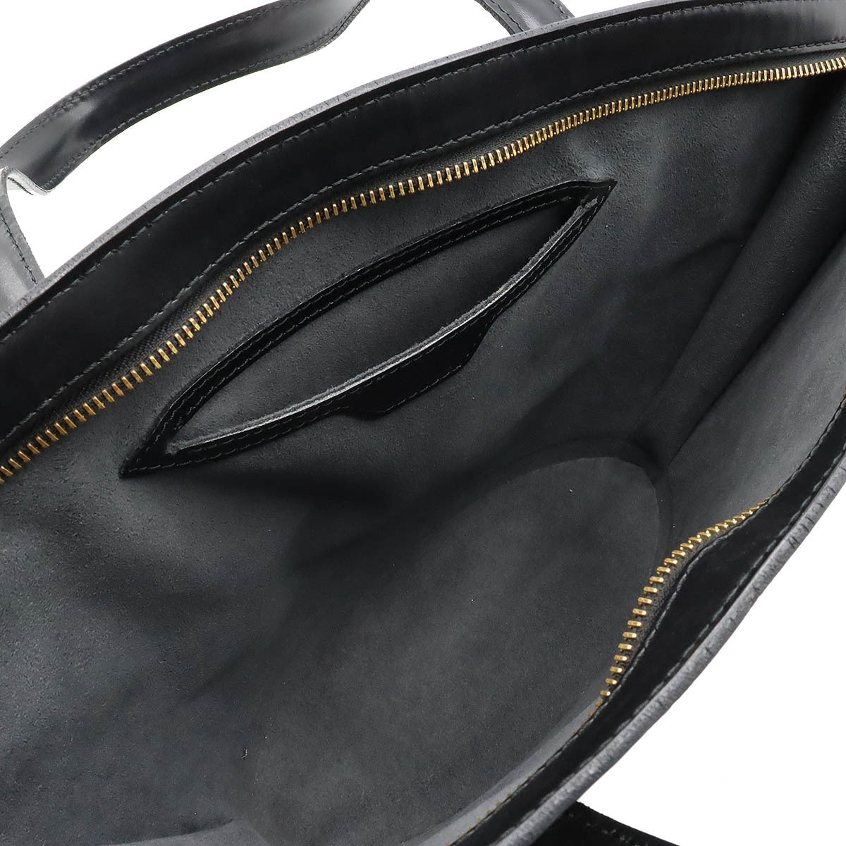 Louis Vuitton Epi Saint-Jacques Handbag Tote Bag Leather Noir M52272