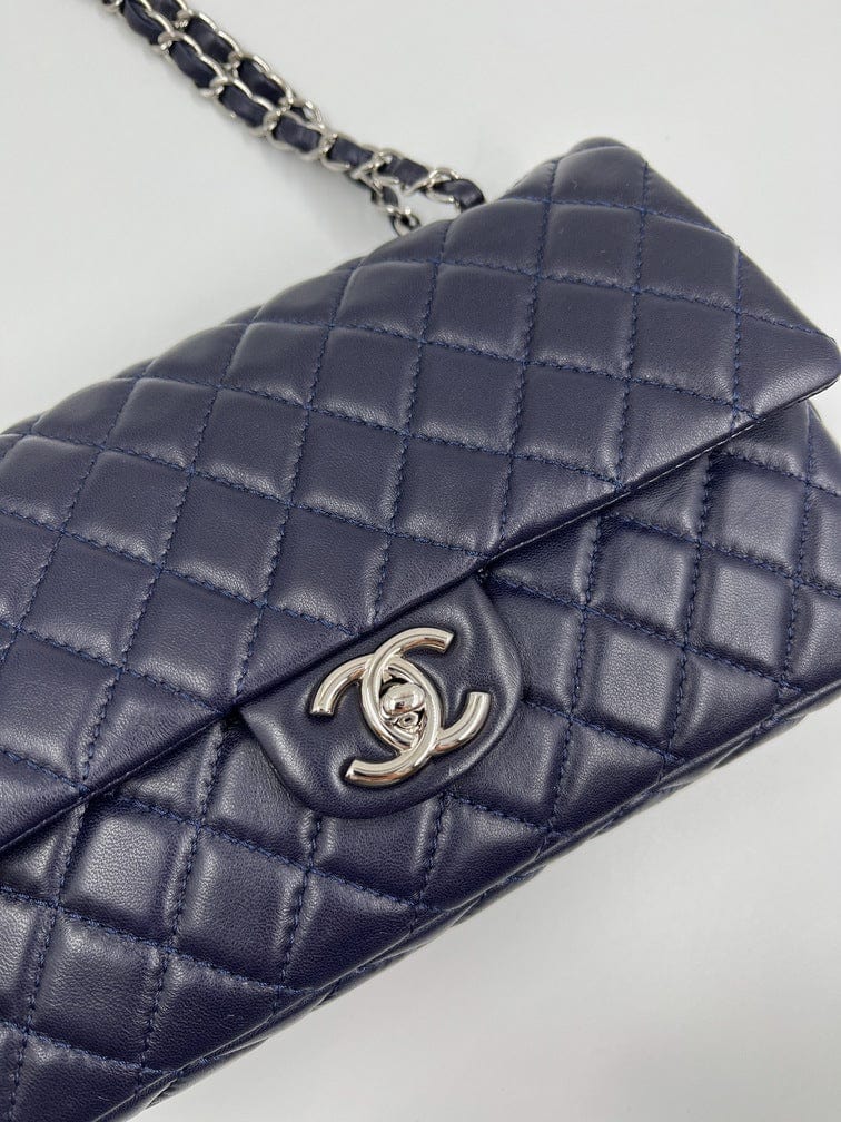 Blue Chanel Classic Double Flap Bag