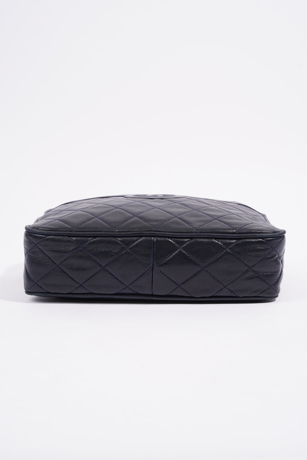 Chanel Camera Tassel Navy Lambskin Leather