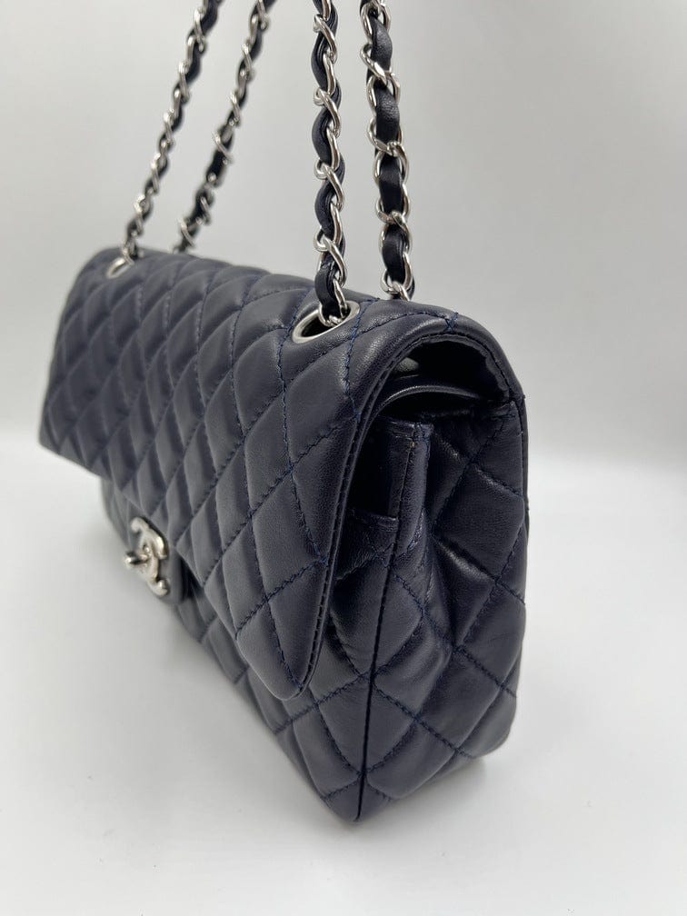 Blue Chanel Classic Double Flap Bag