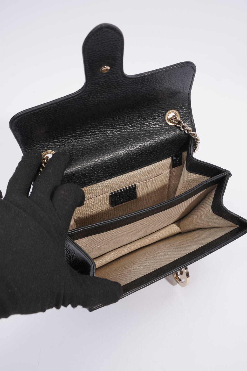 Gucci Interlocking Bag Black Leather Small