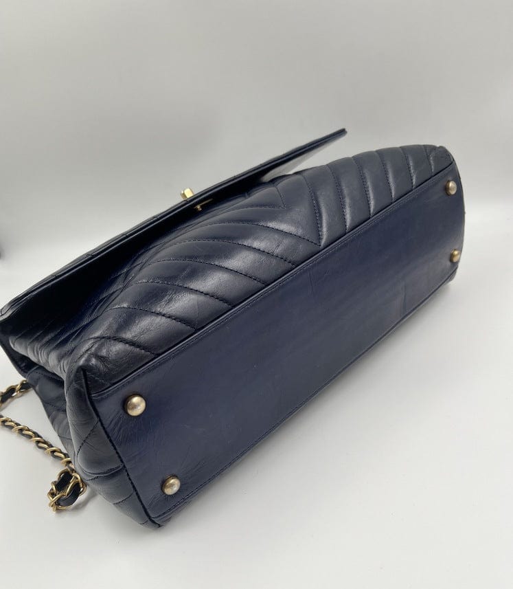 Chanel Chevron Quilted Coco Bag