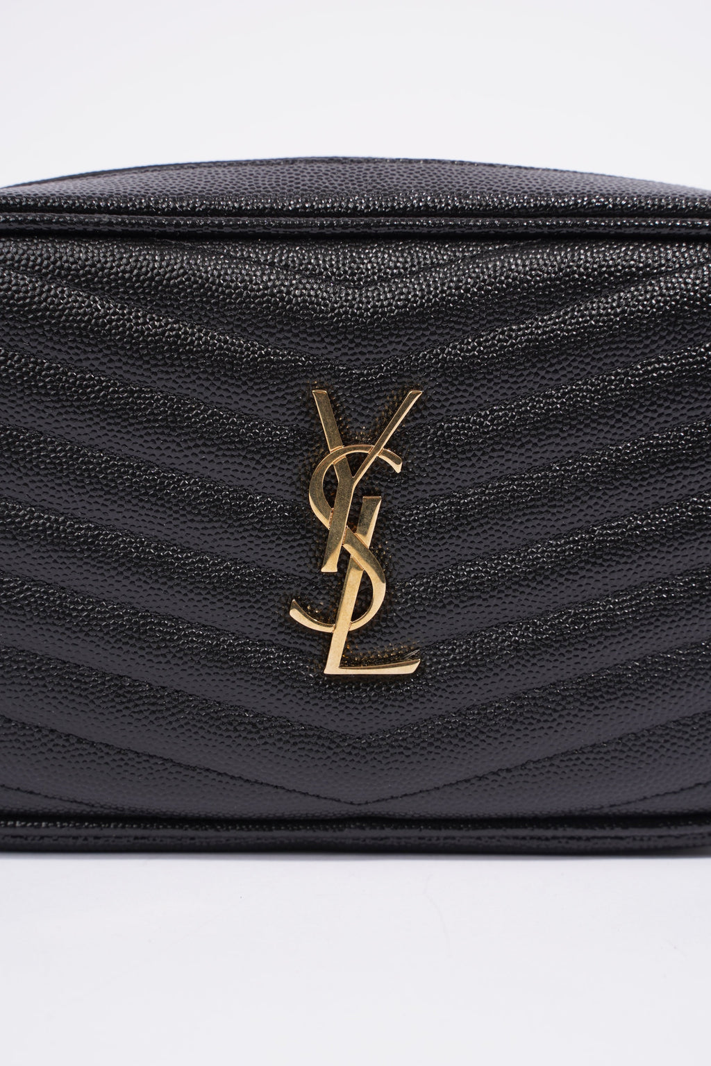 Saint Laurent Lou Mini Camera Bag Black Leather
