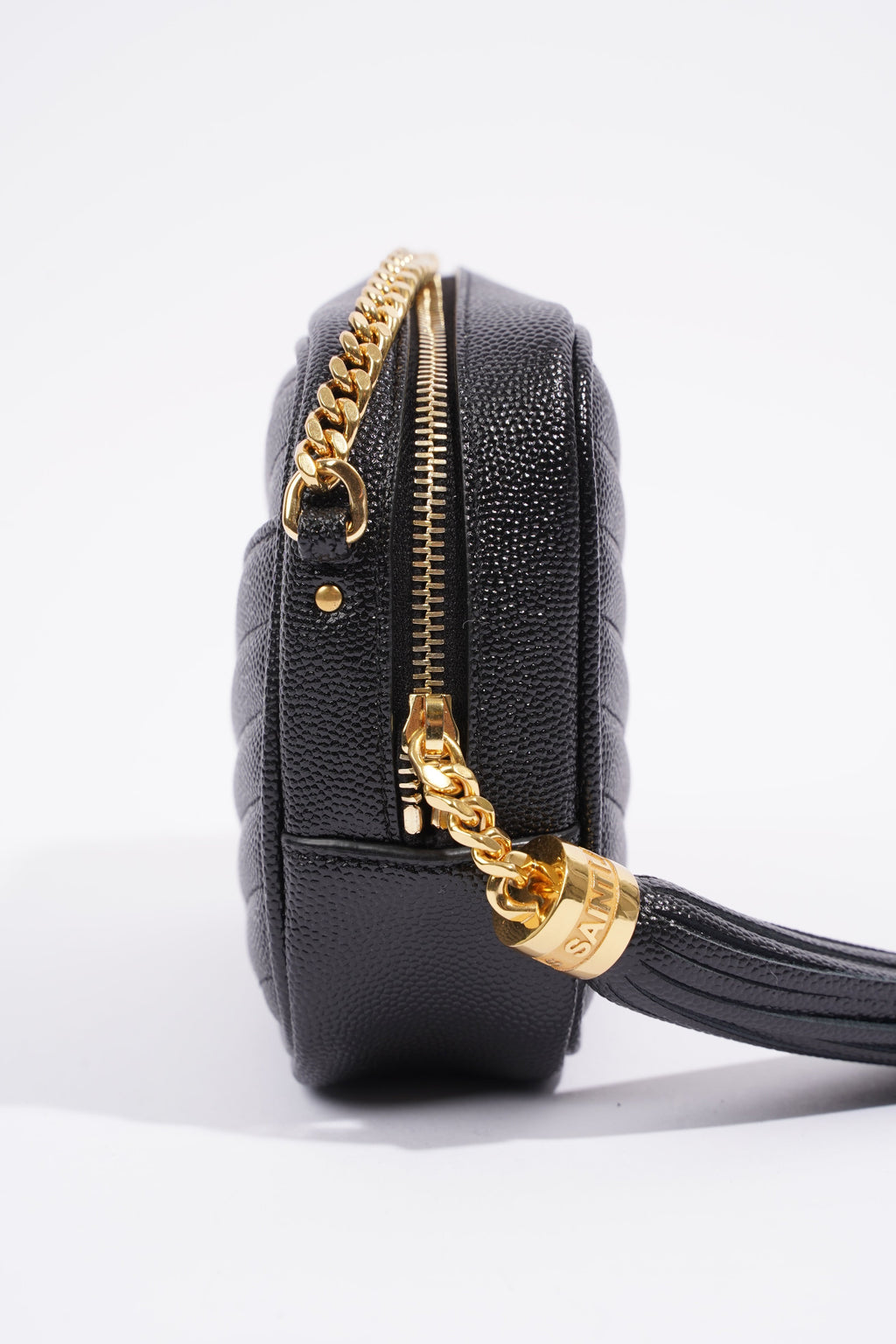 Saint Laurent Lou Mini Camera Bag Black Leather