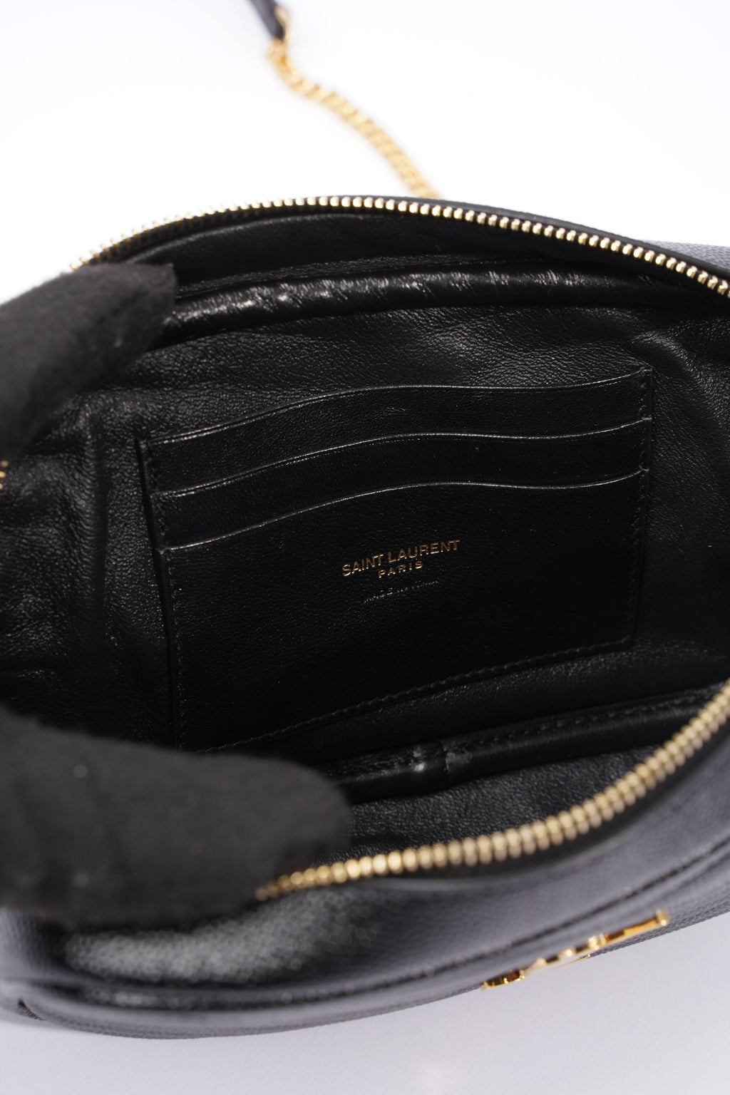 Saint Laurent Lou Mini Camera Bag Black Leather