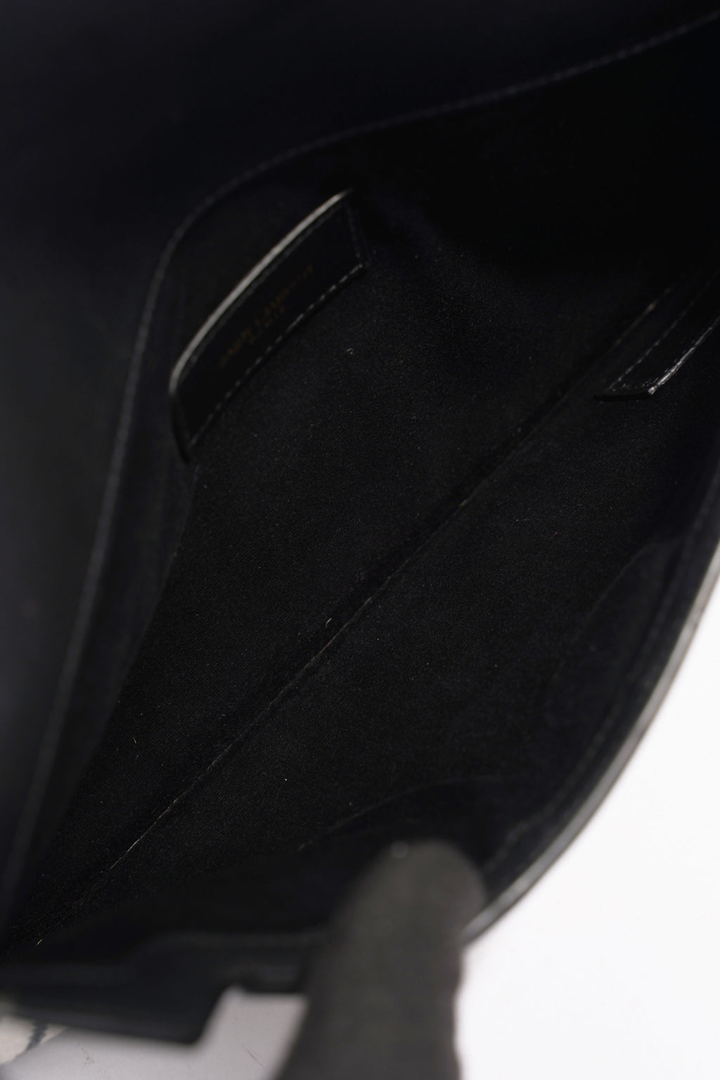 Saint Laurent Uptown Pouch Beige / Black Canvas