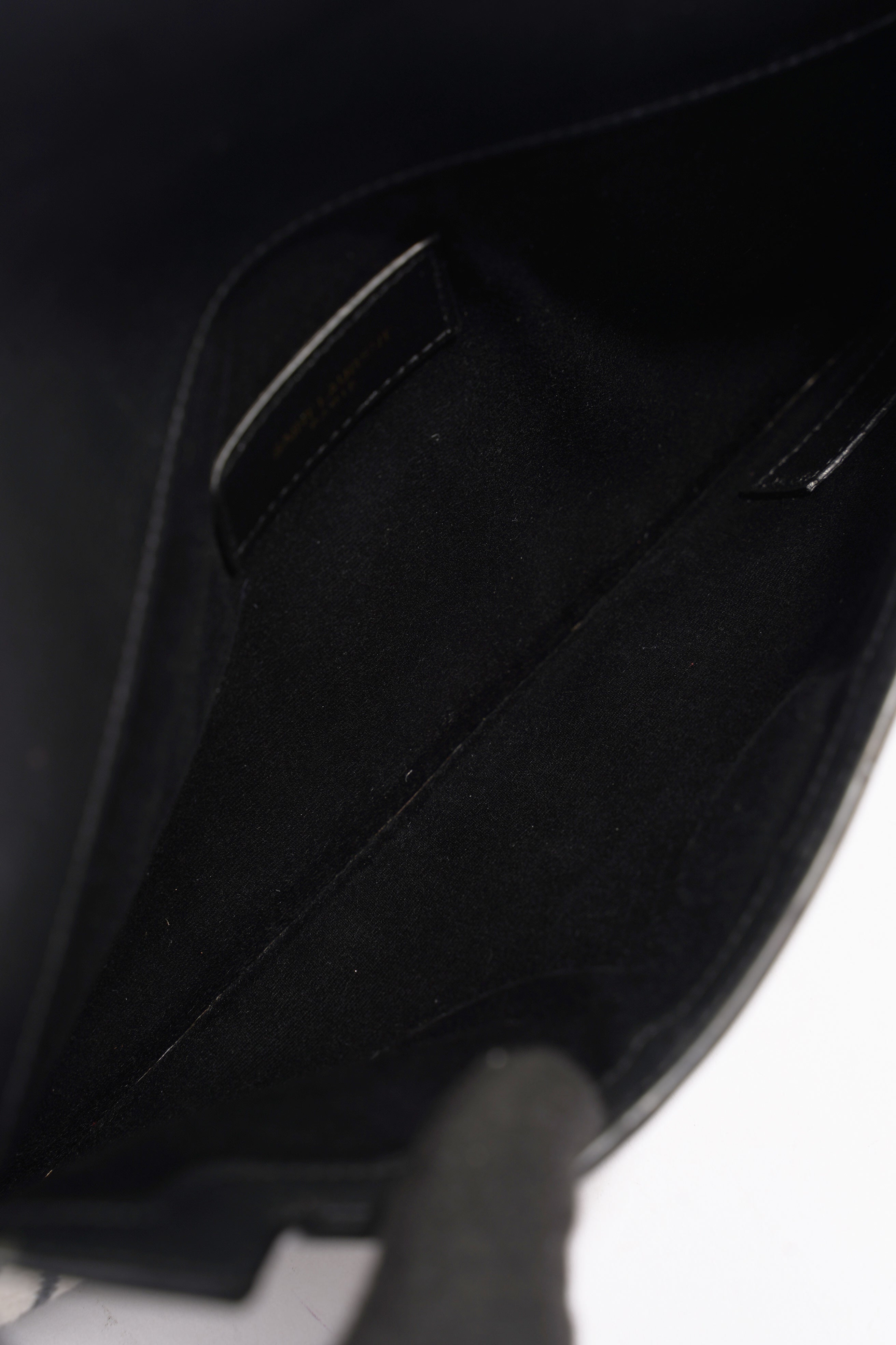 Saint Laurent Uptown Pouch Beige / Black Canvas