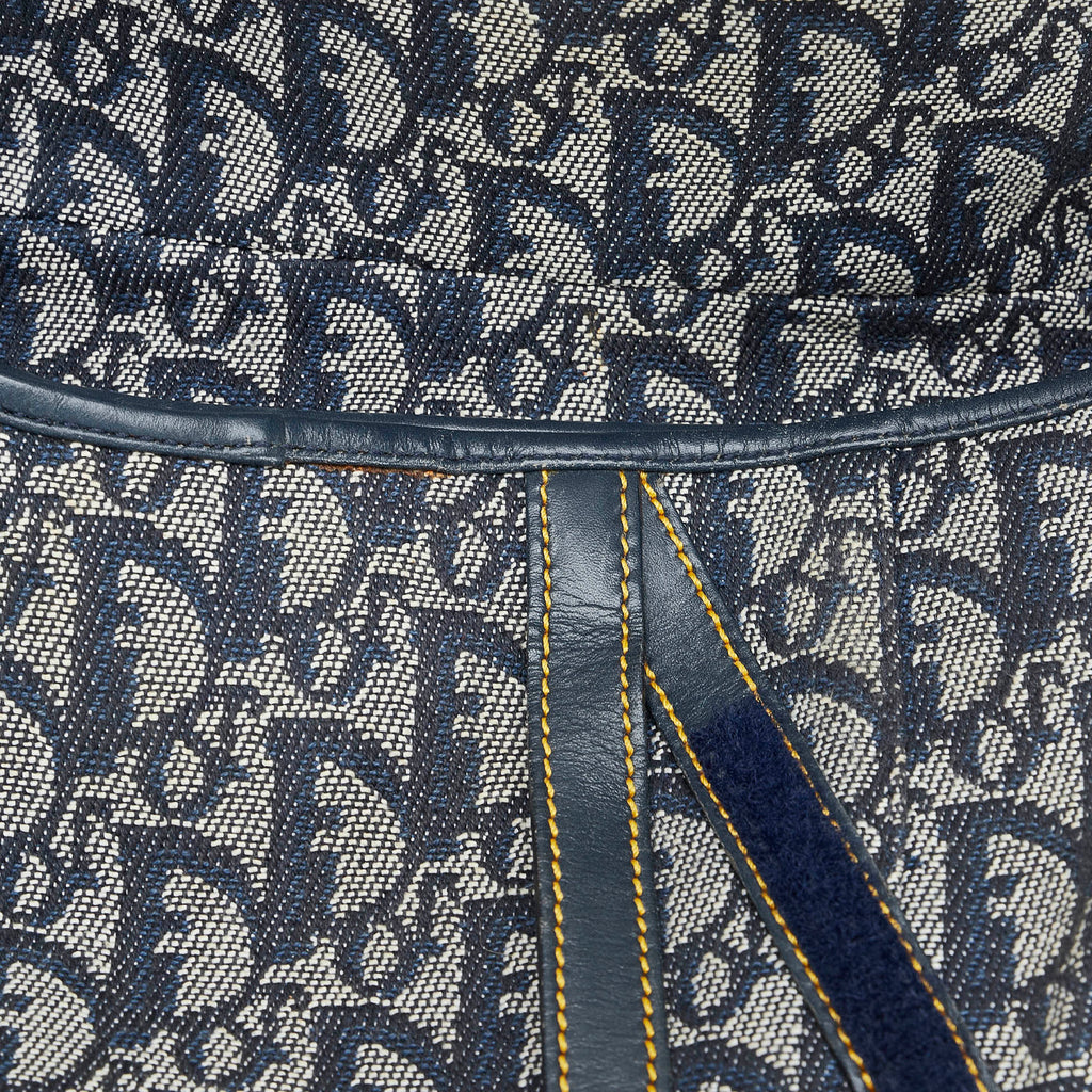 Dior Saddle Bag Blue Oblique Canvas