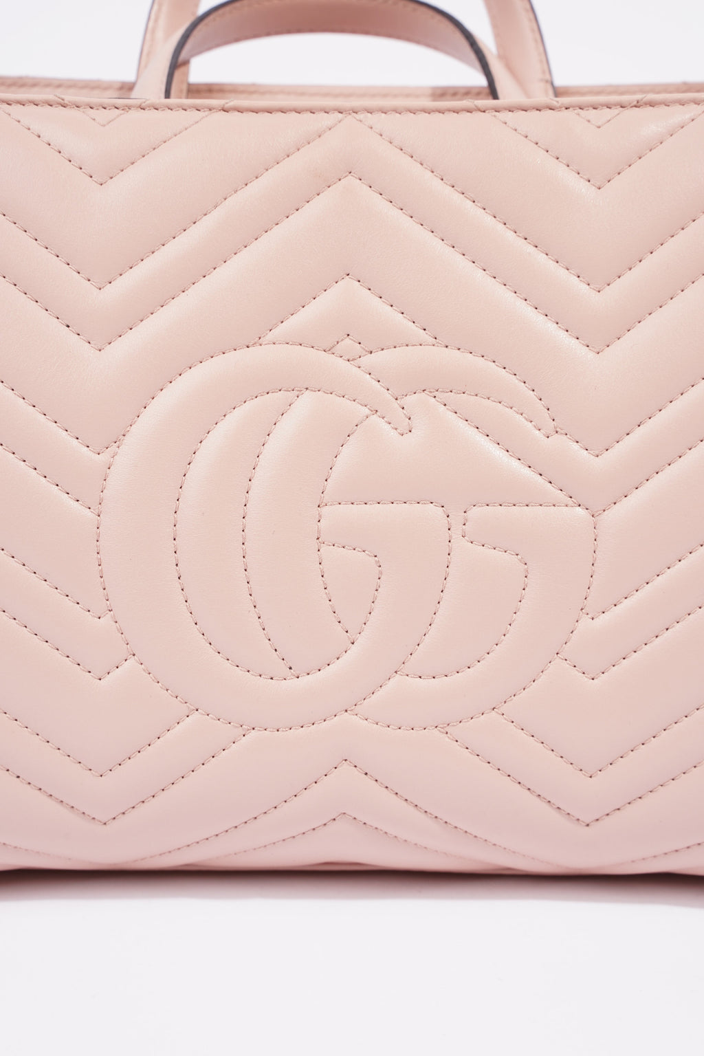Gucci Marmont Handbag Pink Matelasse Leather