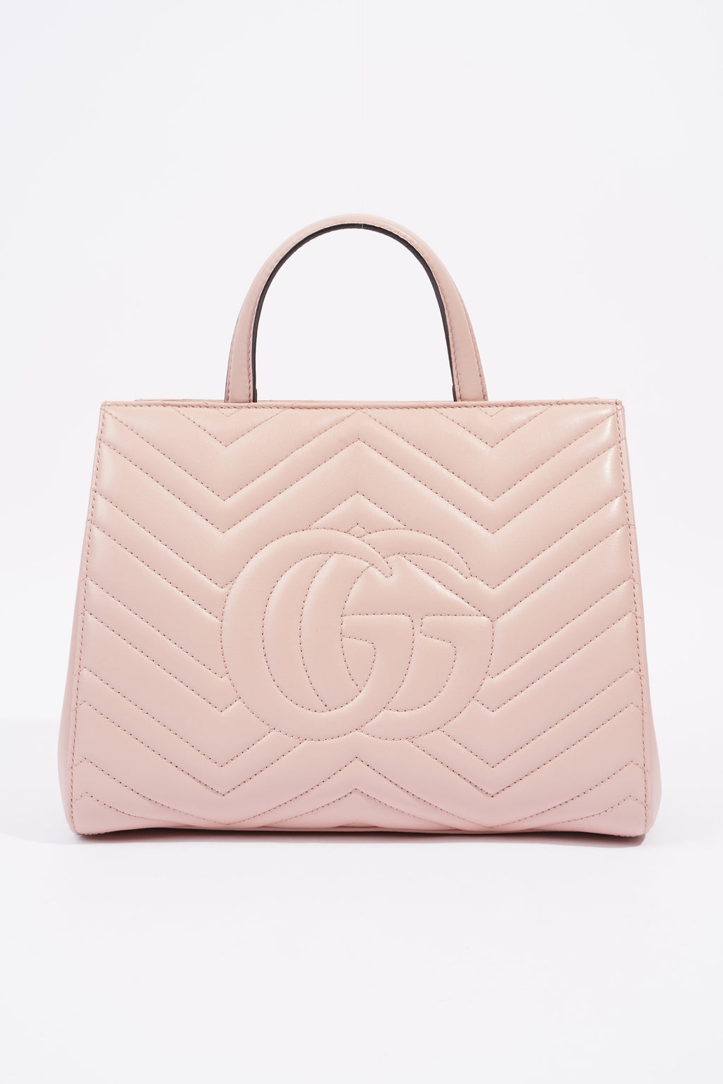 Gucci Marmont Handbag Pink Matelasse Leather