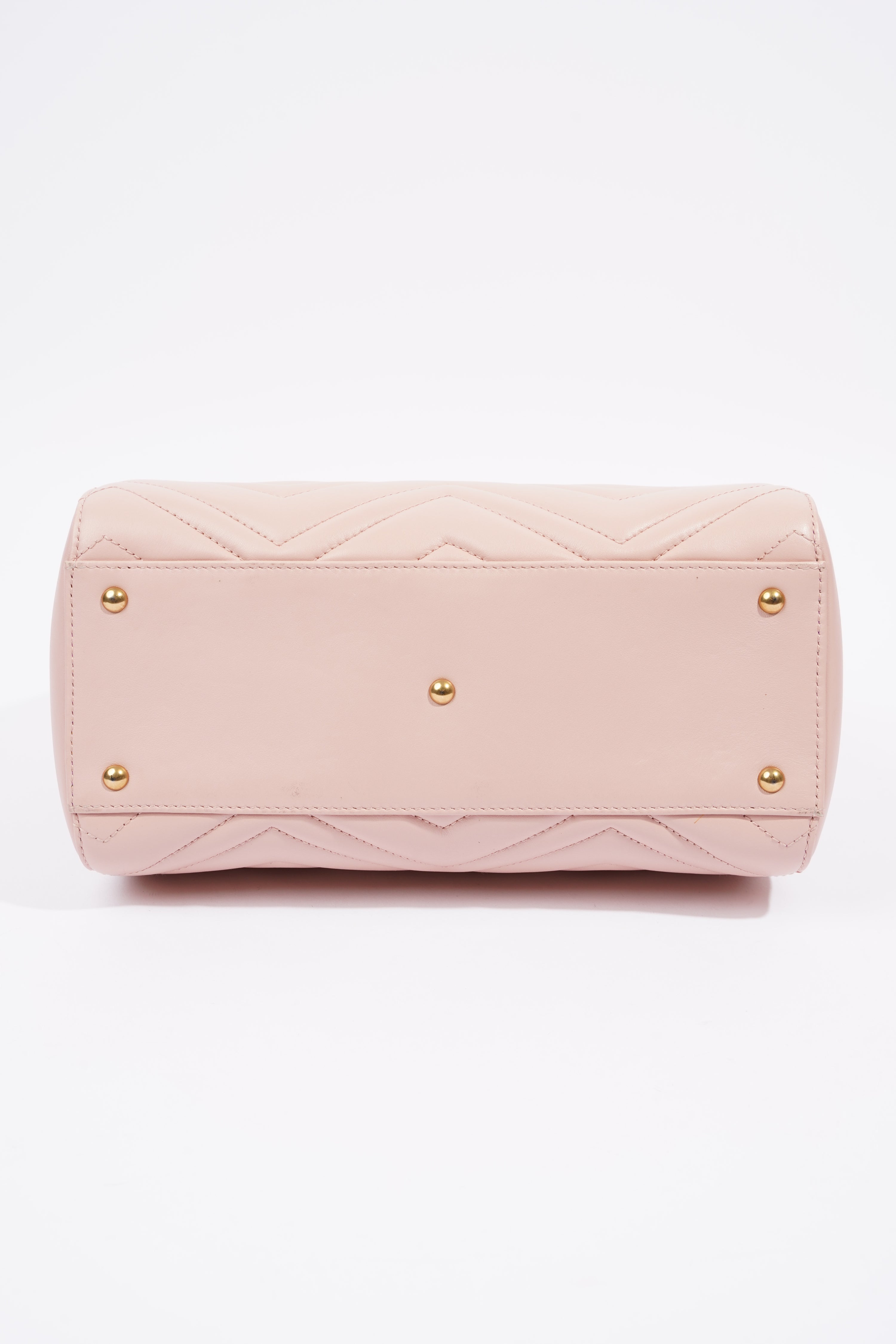 Gucci Marmont Handbag Pink Matelasse Leather