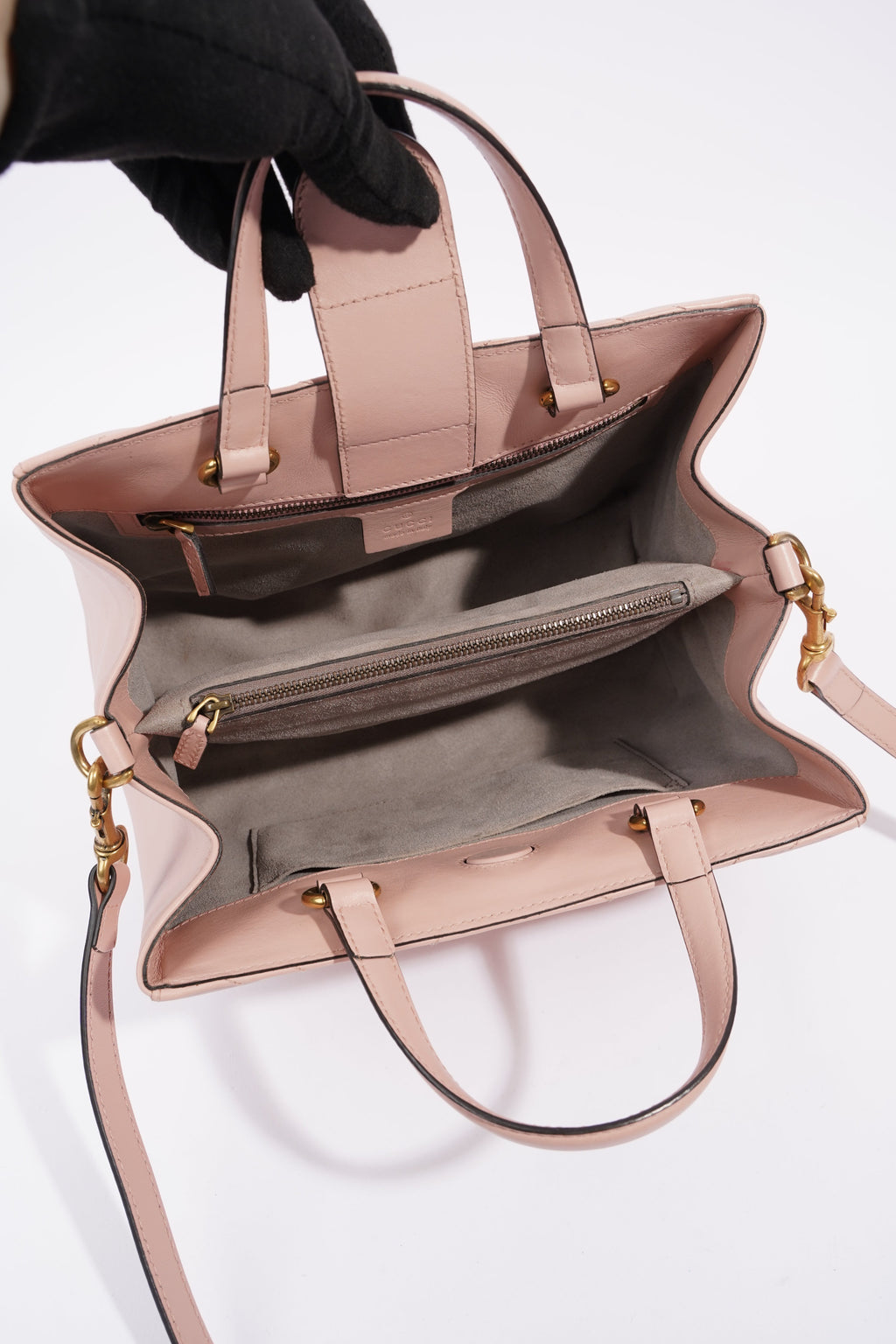 Gucci Marmont Handbag Pink Matelasse Leather