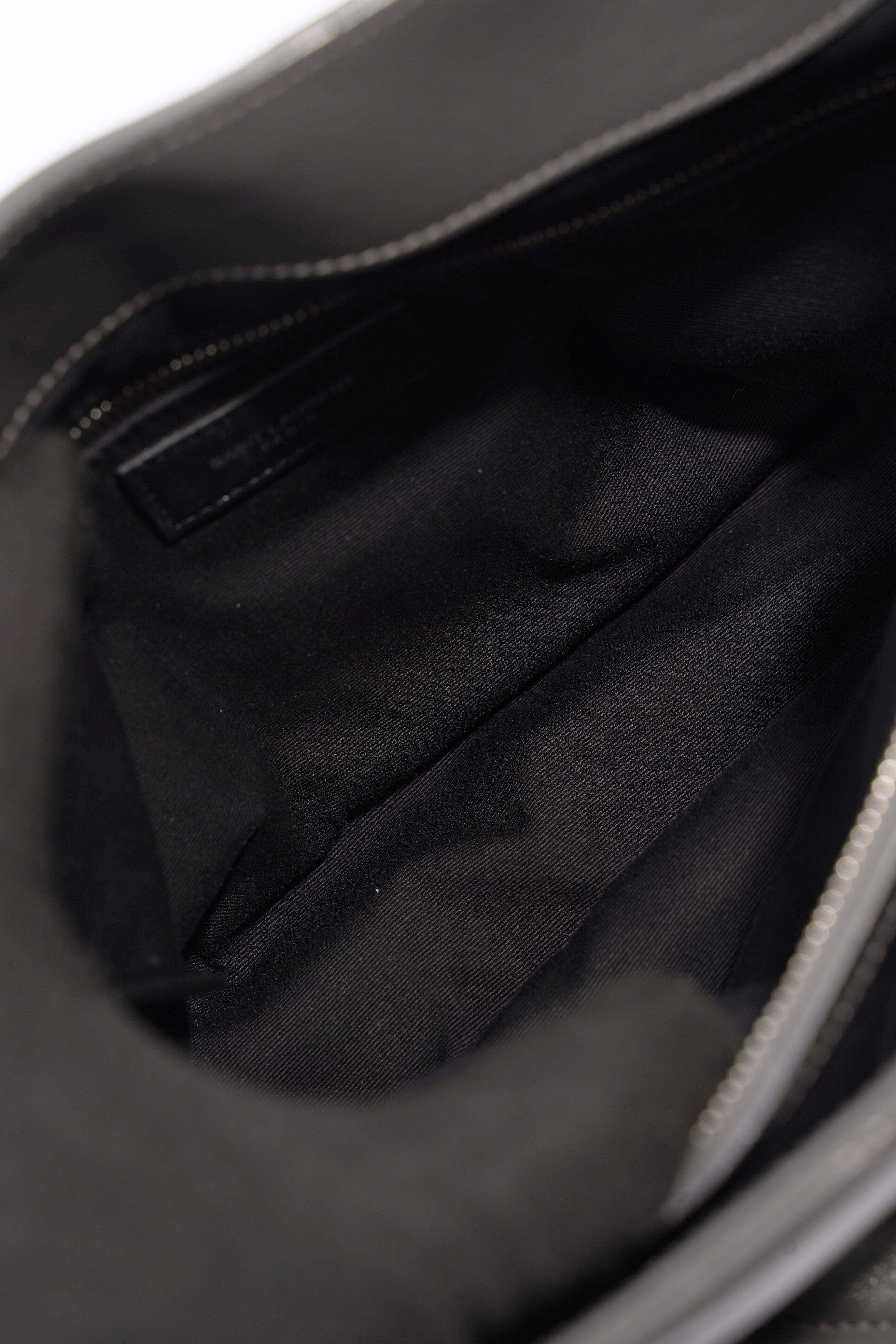 Saint Laurent Lou Lou Grey Leather Medium
