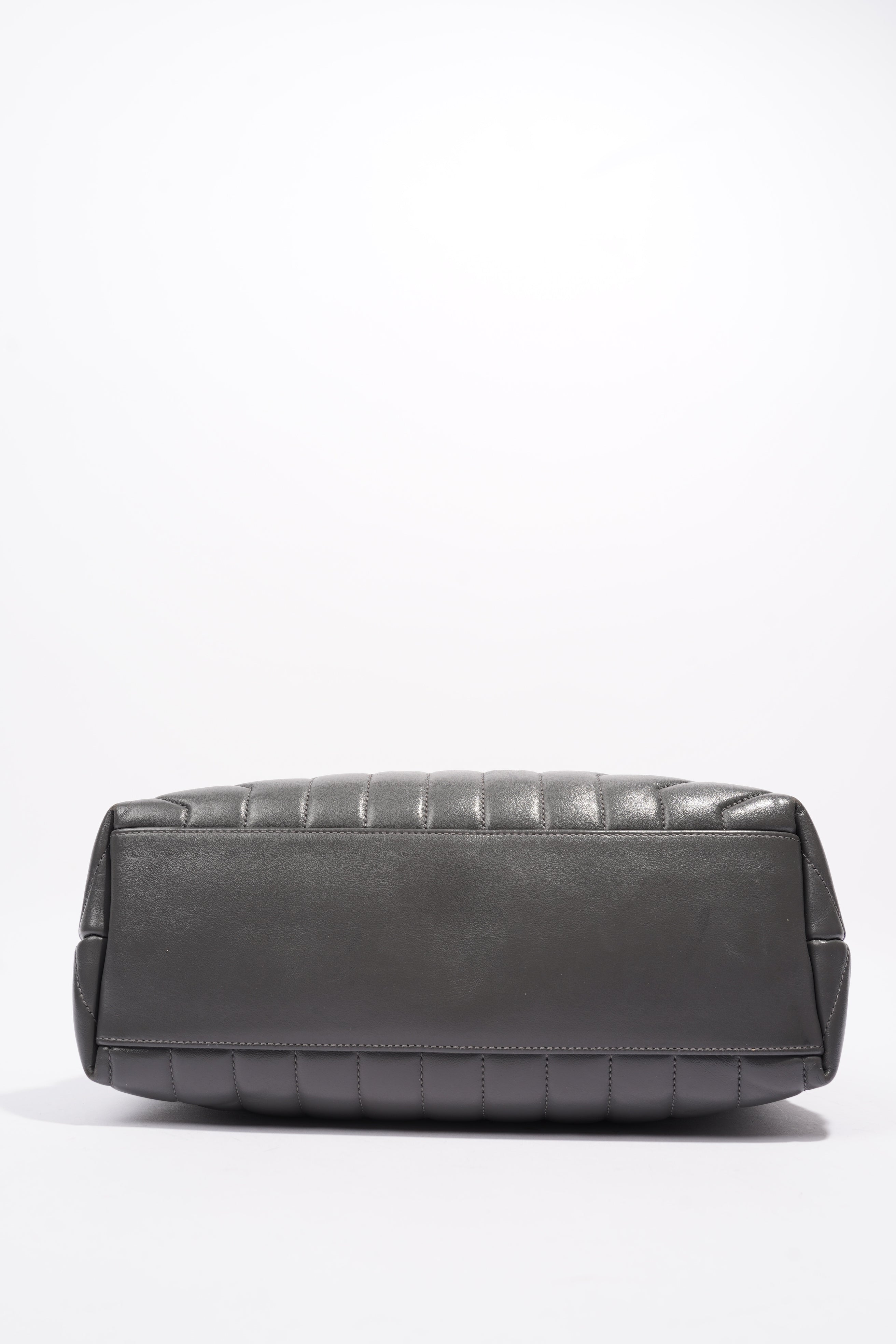 Saint Laurent Lou Lou Grey Leather Medium