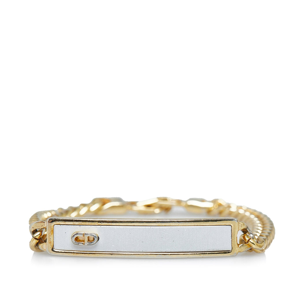 DIOR Logo Plate Bracelet Costume Bracelet