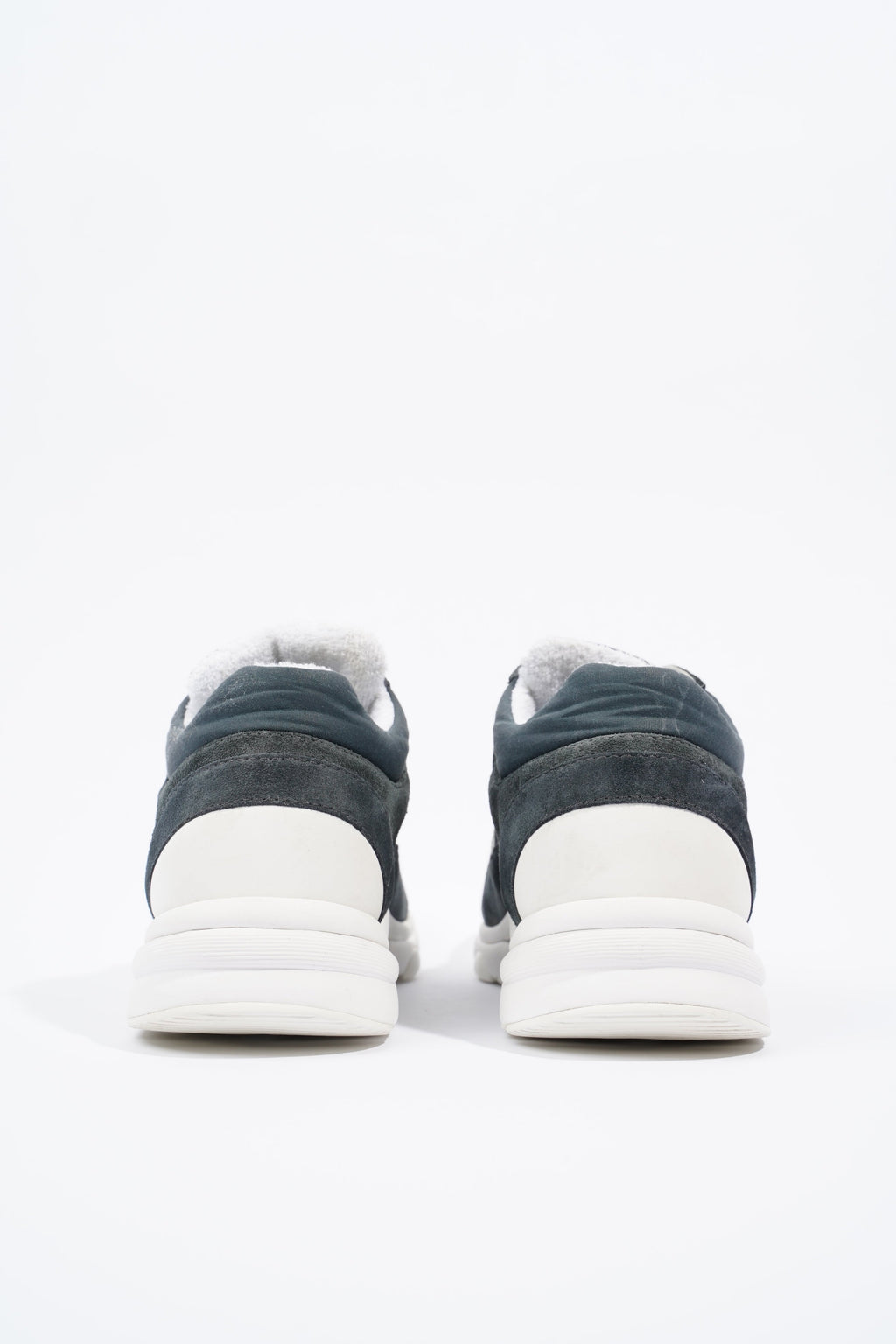 Chanel CC Logo Sneaker Navy / White Suede EU 36 UK 3