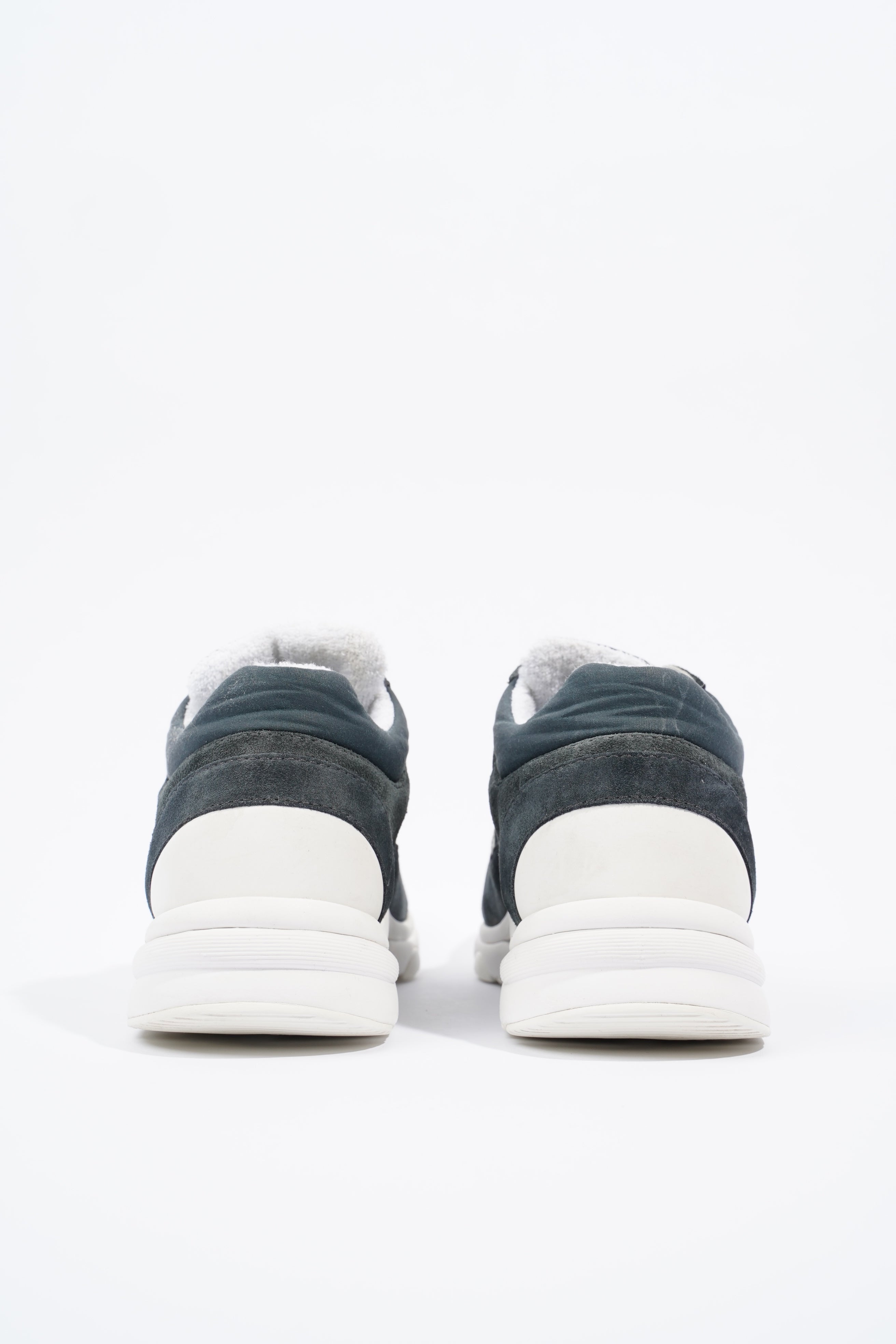 Chanel CC Logo Sneaker Navy / White Suede EU 36 UK 3