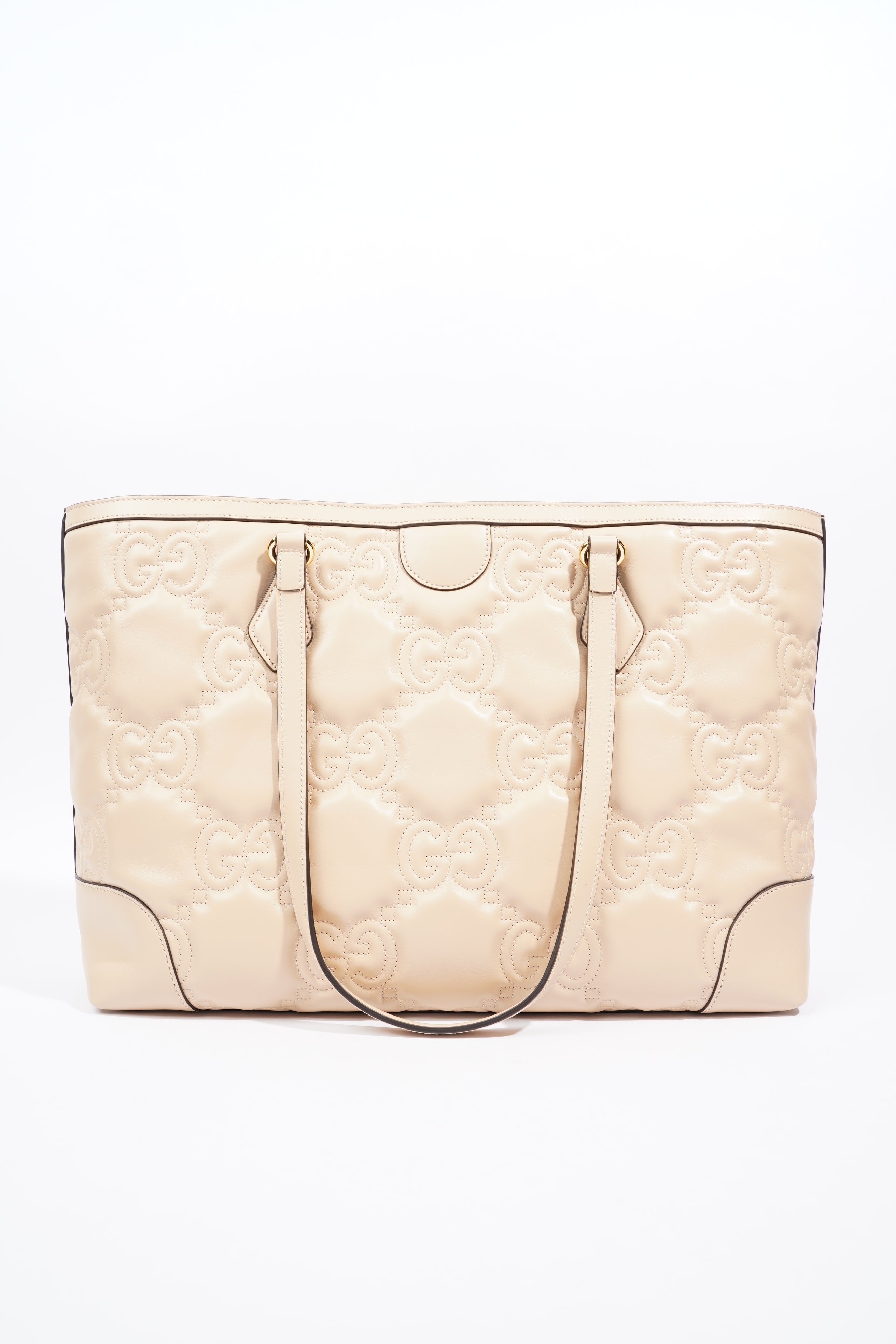Gucci GG Medium Tote Nude Matelasse Leather