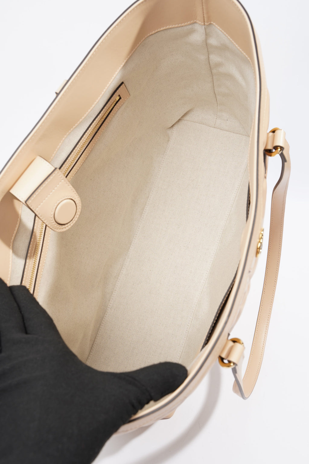 Gucci GG Medium Tote Nude Matelasse Leather