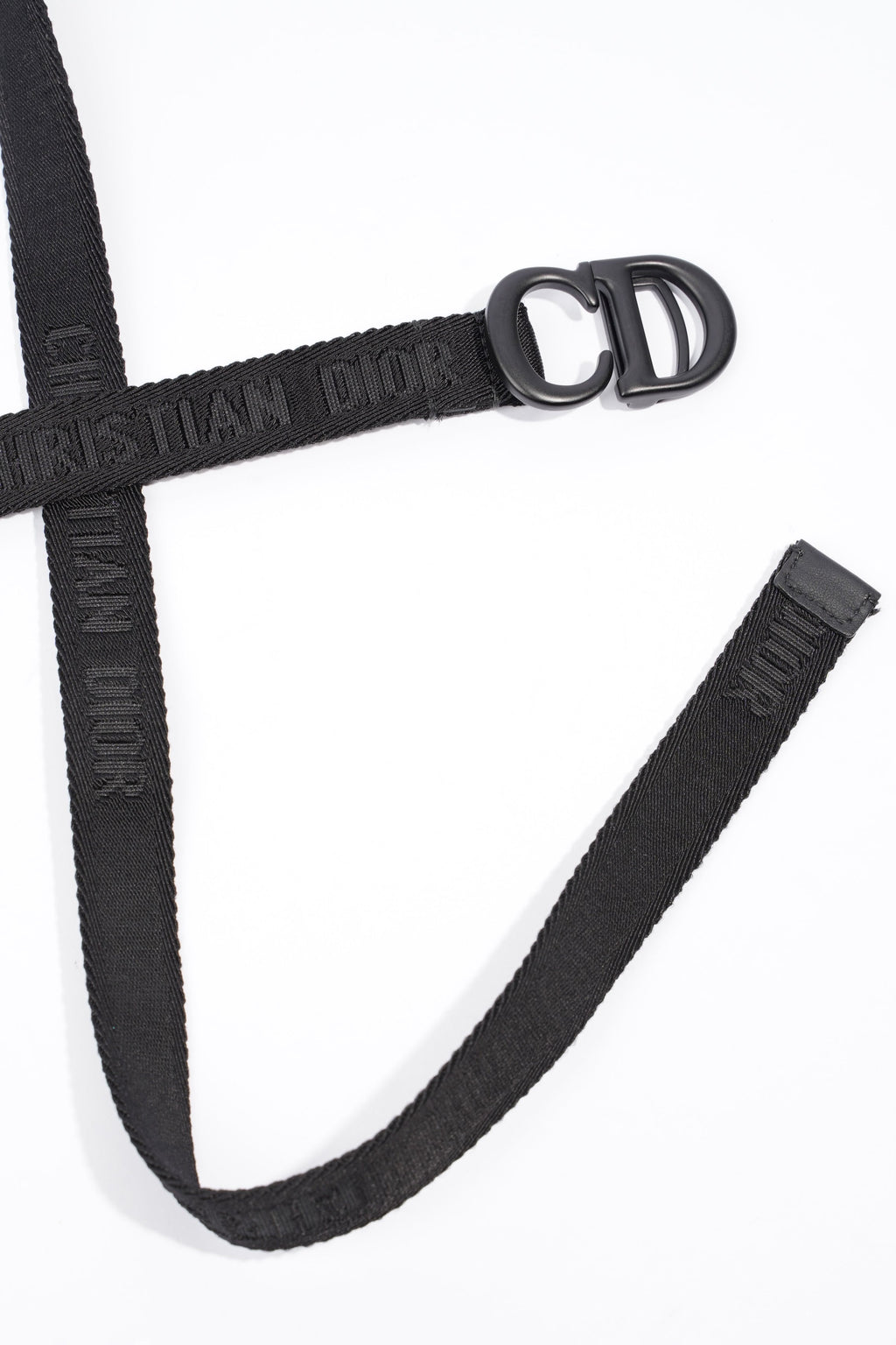 Christian Dior Ultra Matte Saddle Belt Bag Black Calfskin Leather