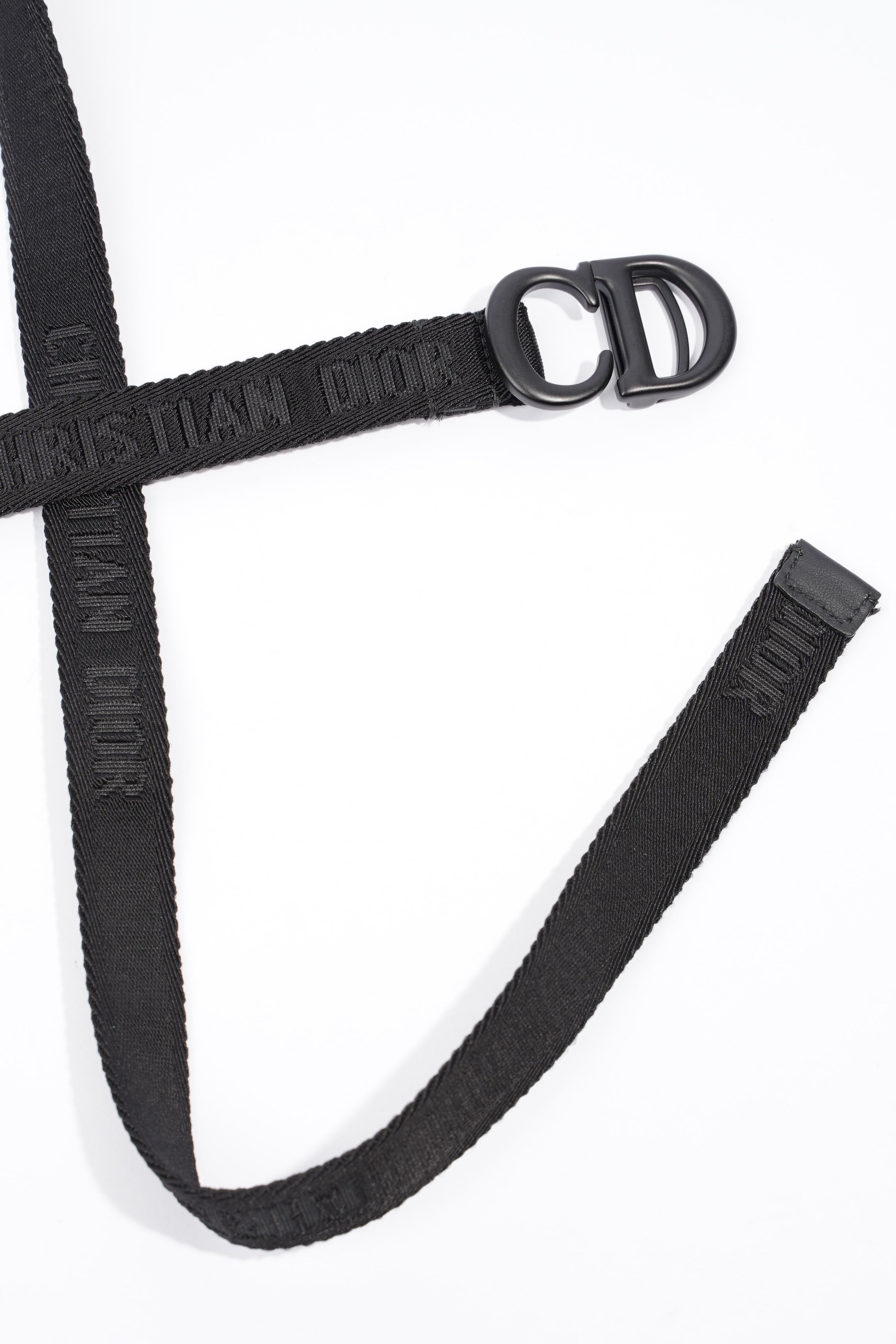 Christian Dior Ultra Matte Saddle Belt Bag Black Calfskin Leather