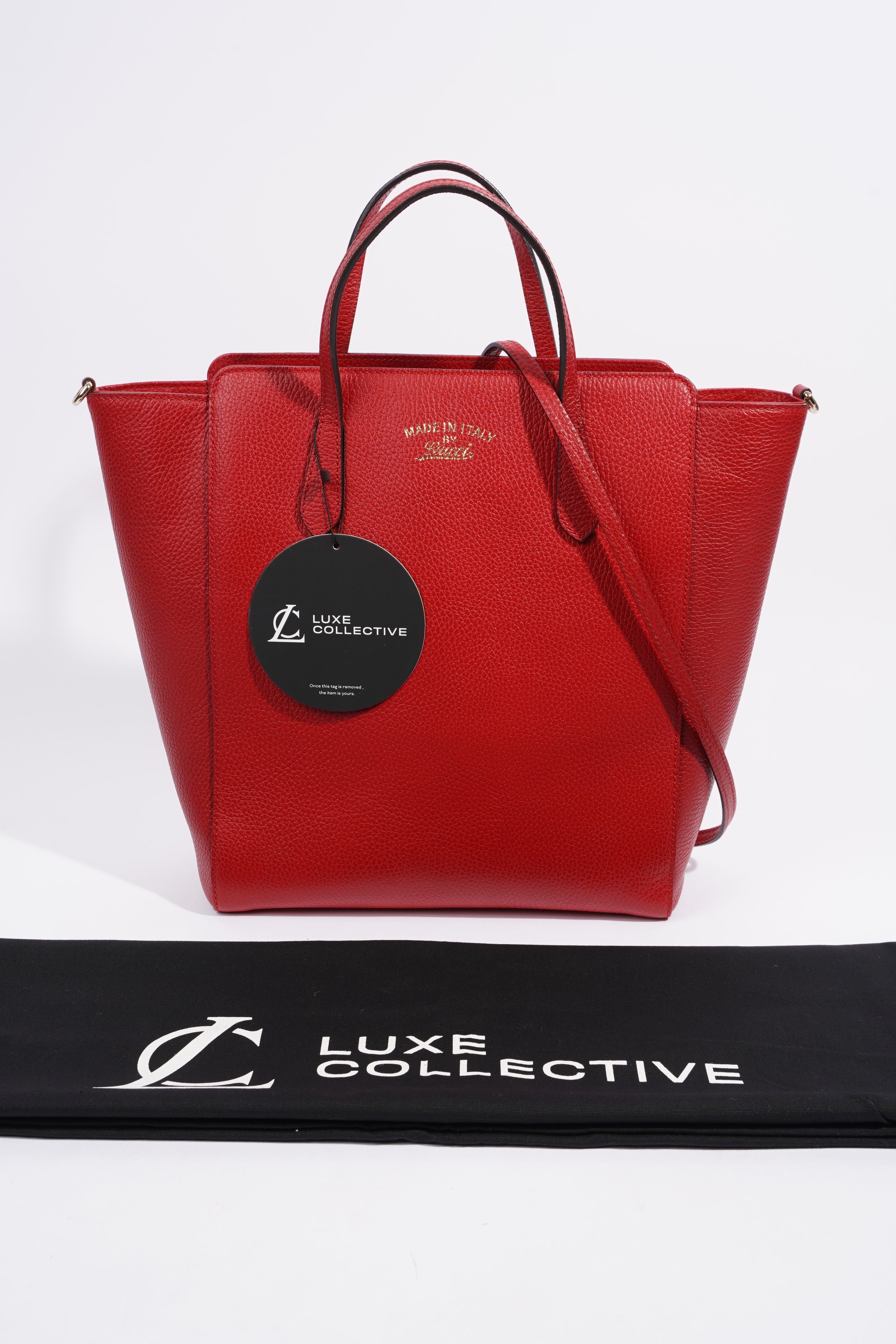 Gucci Dollar Red Leather
