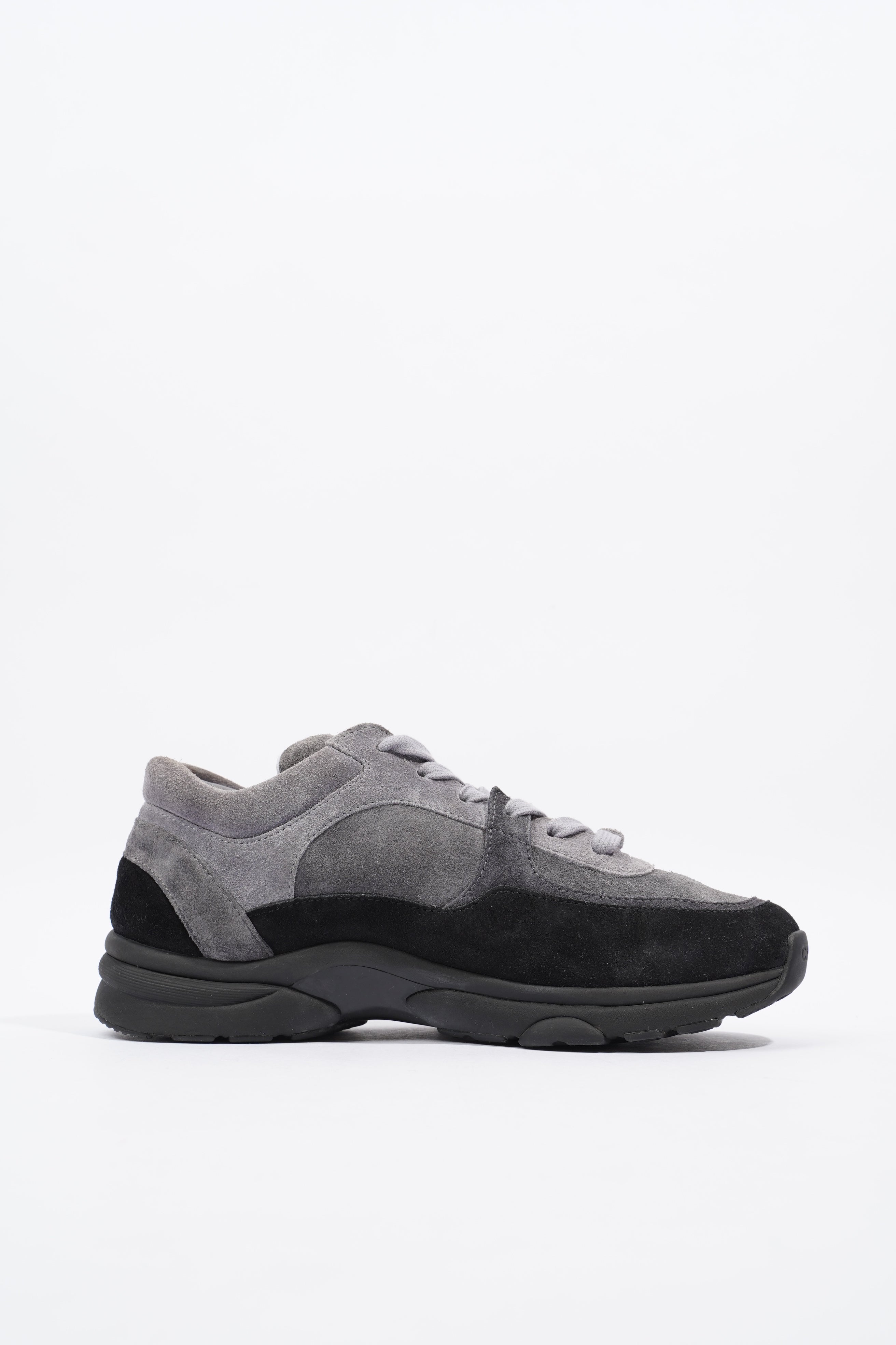 Chanel CC Runner Grey / Black Suede EU 38 UK 5