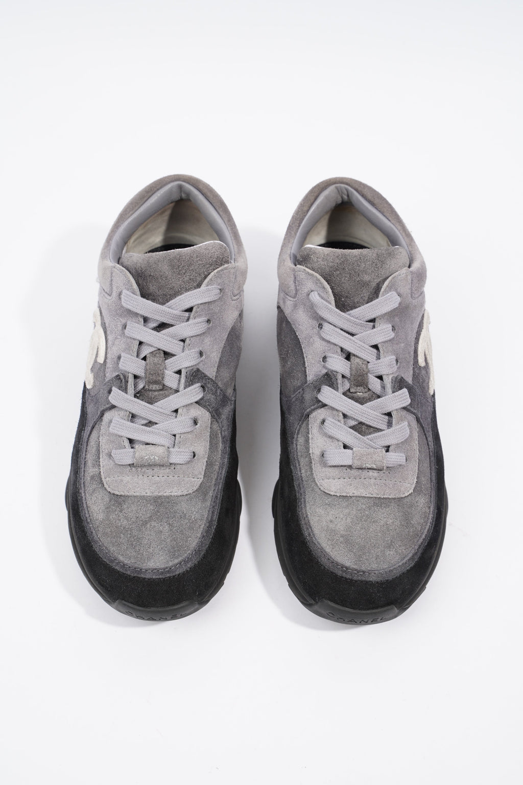 Chanel CC Runner Grey / Black Suede EU 38 UK 5