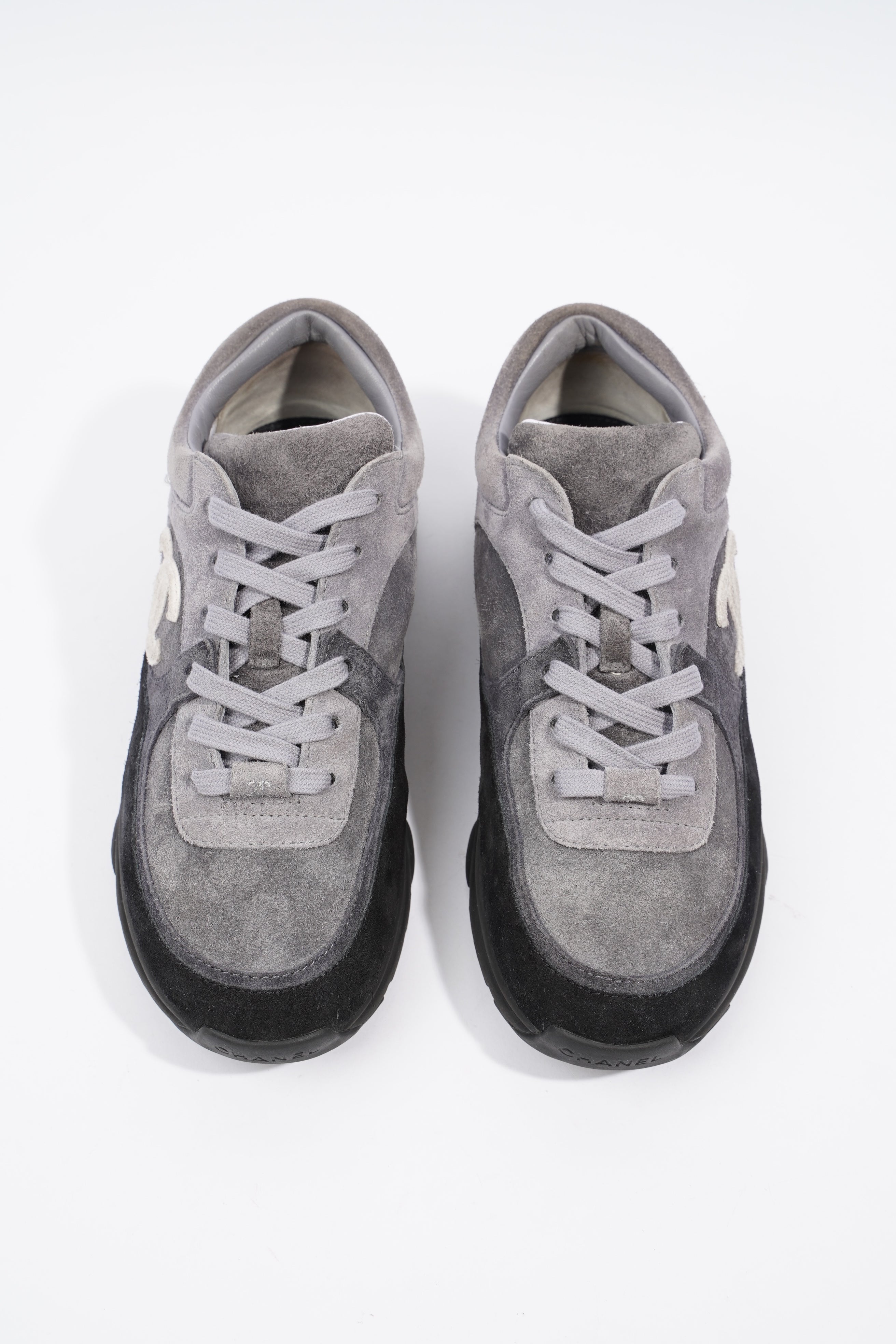 Chanel CC Runner Grey / Black Suede EU 38 UK 5