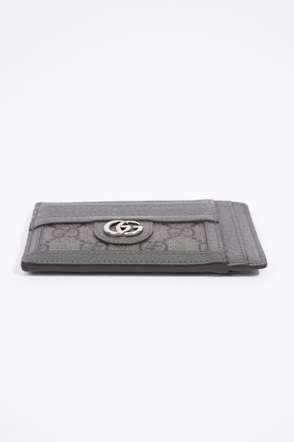 Gucci Ophidia GG Card Holder Grey / GG Supreme Coated Canvas