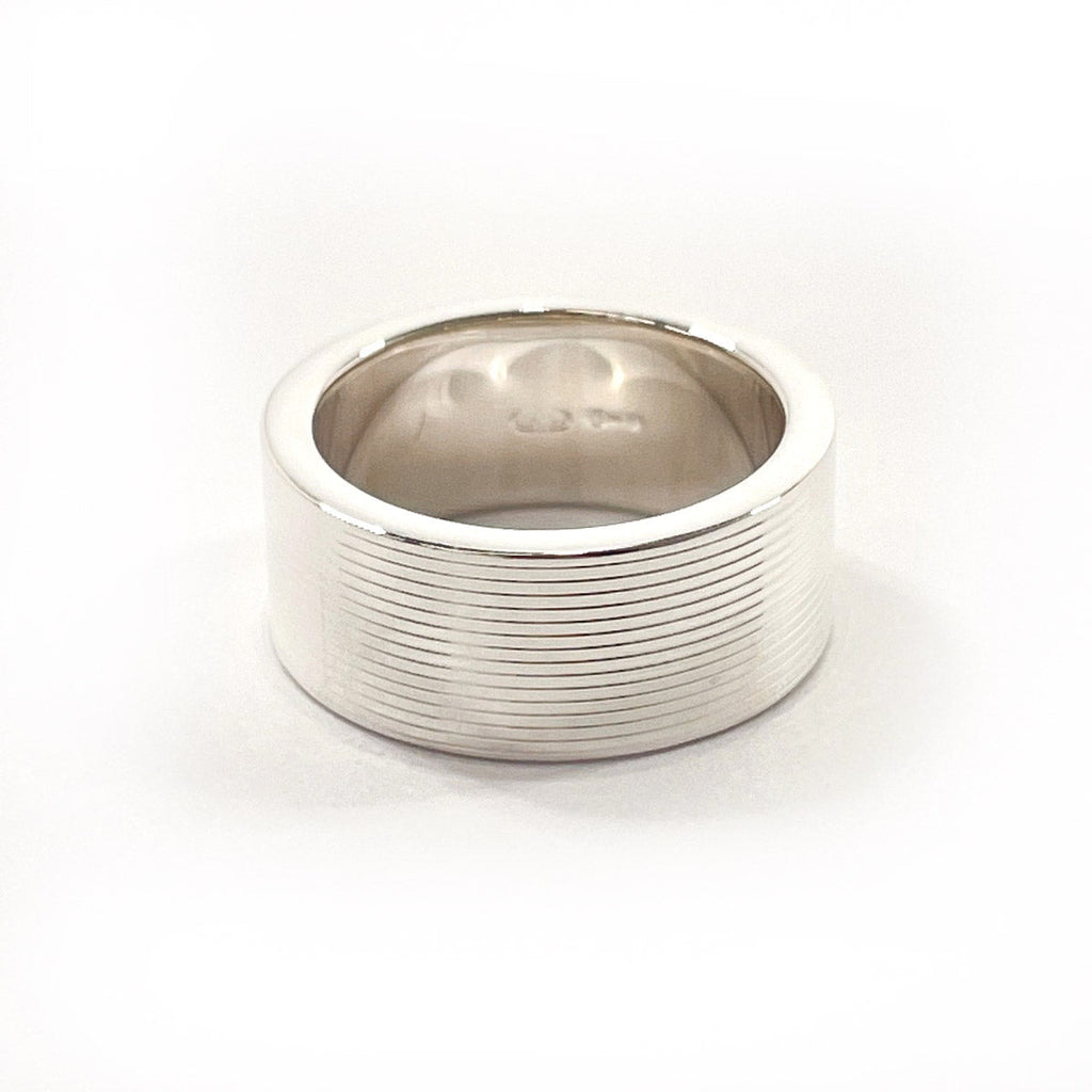 GUCCI Ring logo Silver925 #9(JP Size) Silver Women Used