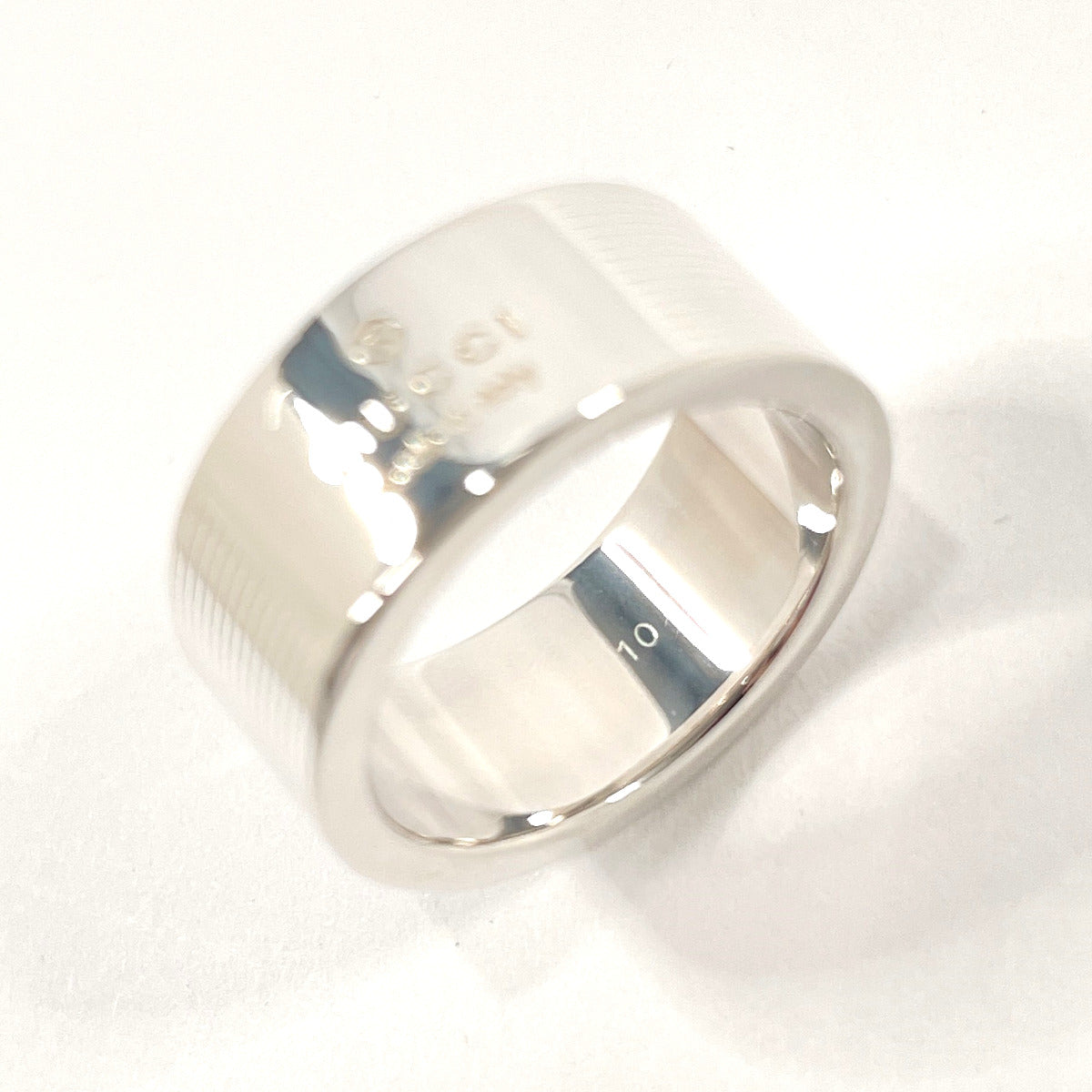 GUCCI Ring logo Silver925 #9(JP Size) Silver Women Used