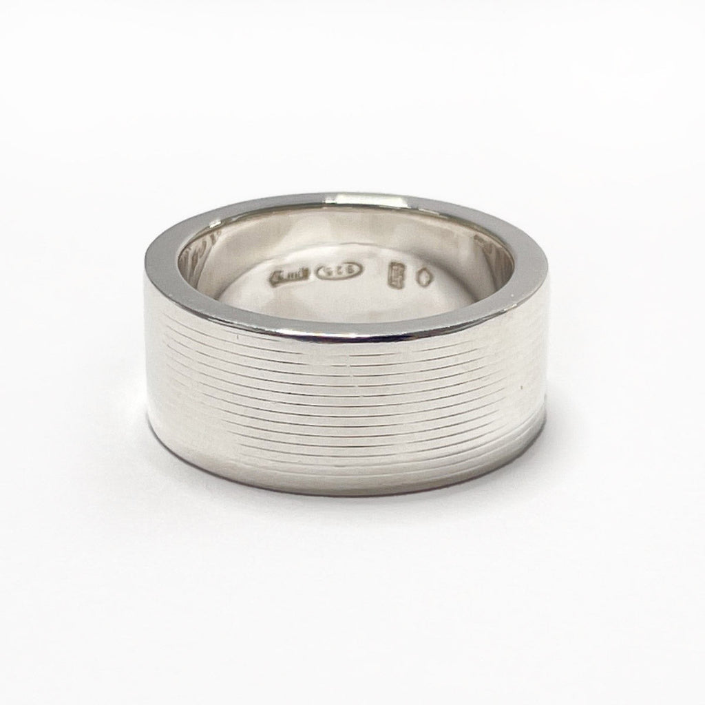 GUCCI Ring logo Silver925 #9(JP Size) Silver Women Used