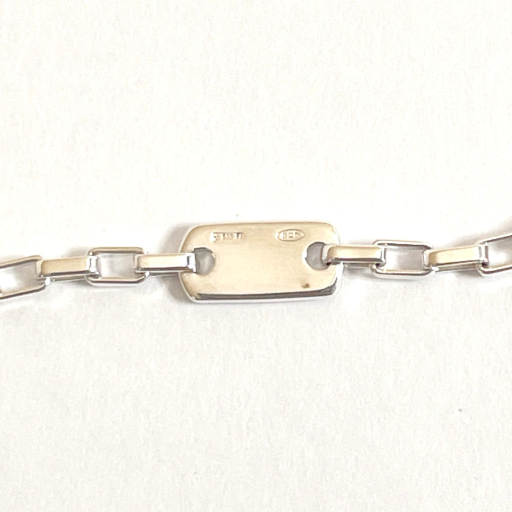 GUCCI Necklace Gwith logo Silver925 Silver unisex Used