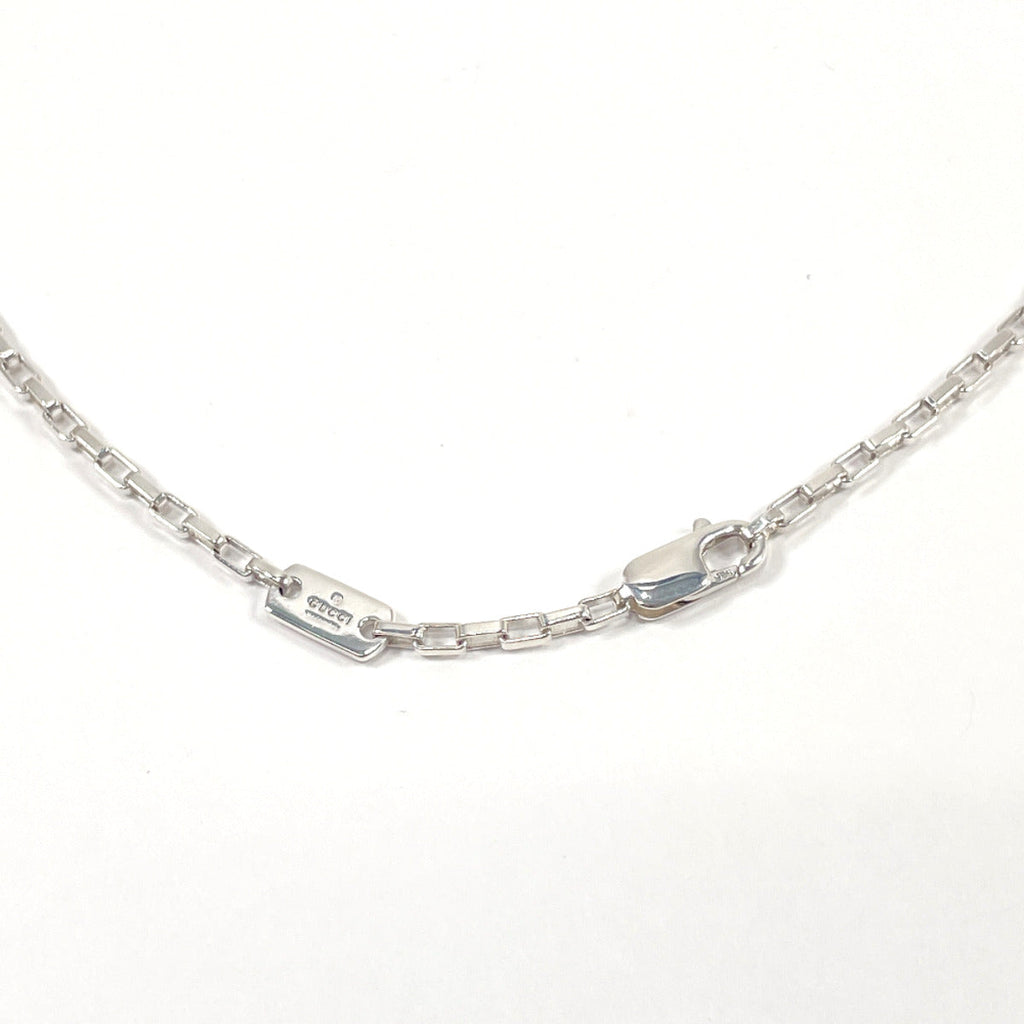 GUCCI Necklace Gwith logo Silver925 Silver unisex Used