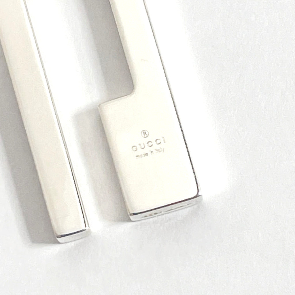 GUCCI Necklace Gwith logo Silver925 Silver unisex Used