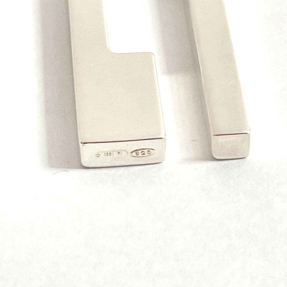 GUCCI Necklace Gwith logo Silver925 Silver unisex Used