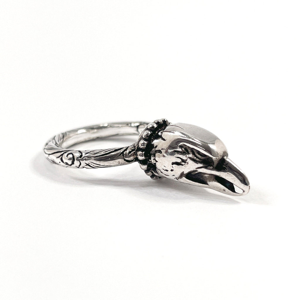 GUCCI Ring Eagle head Anger Forest Silver925 #15(JP Size) Silver mens Used