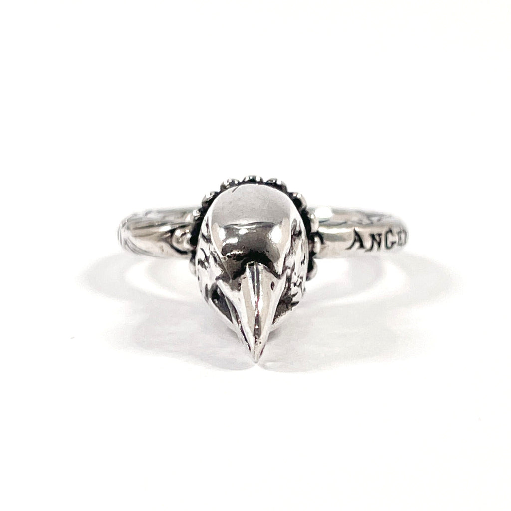 GUCCI Ring Eagle head Anger Forest Silver925 #15(JP Size) Silver mens Used
