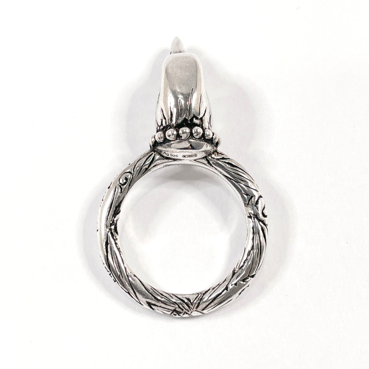 GUCCI Ring Eagle head Anger Forest Silver925 #15(JP Size) Silver mens Used