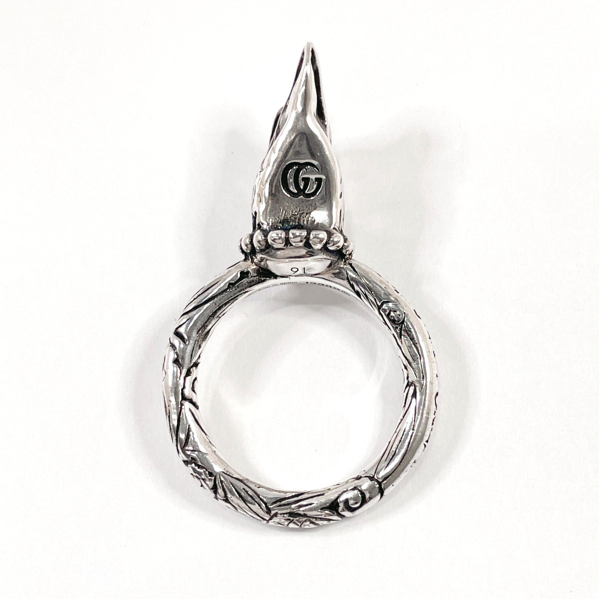 GUCCI Ring Eagle head Anger Forest Silver925 #15(JP Size) Silver mens Used