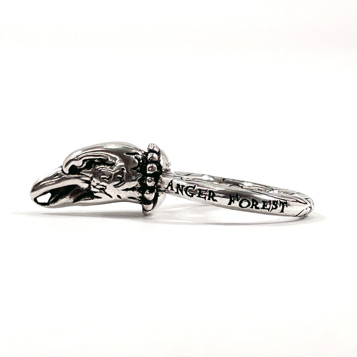 GUCCI Ring Eagle head Anger Forest Silver925 #15(JP Size) Silver mens Used