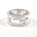 GUCCI Ring Branded Cutout G Silver925 #9(JP Size) Silver Women Used