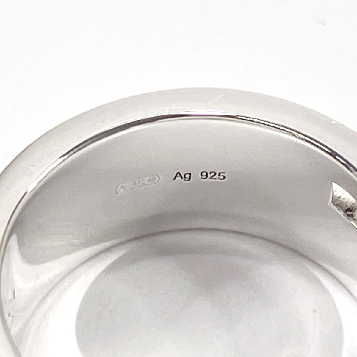 GUCCI Ring Branded Cutout G Silver925 #9(JP Size) Silver Women Used