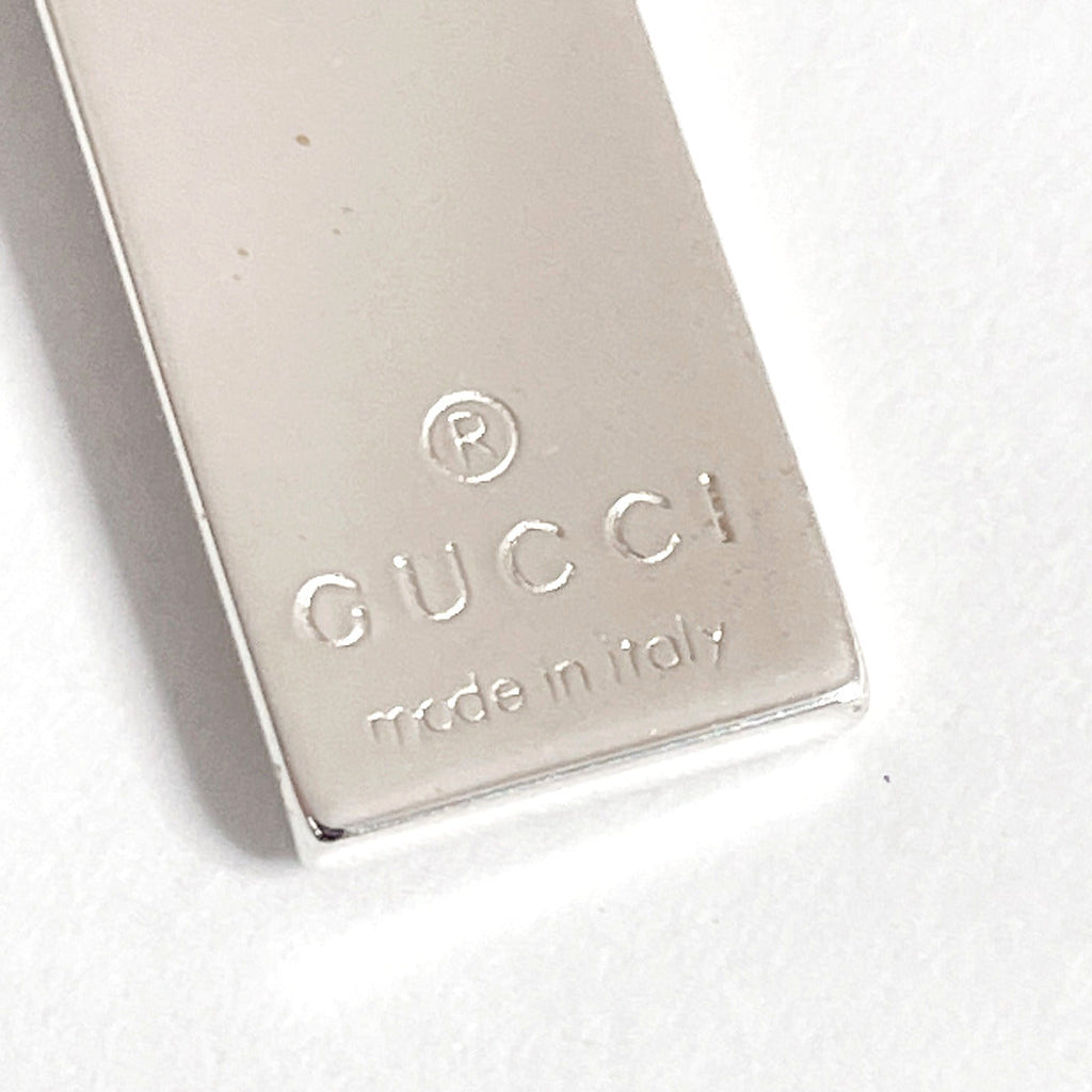 GUCCI Necklace plate Double ball Chain Silver925 Silver unisex Used
